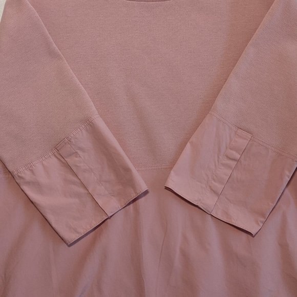 COS Sweatshirt With Shirt Hem Pink Blouse - Picture 5 of 14